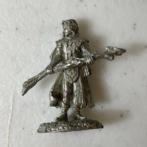 Dungeons and Dragons (?) Pewter Miniature Figure RMI Stamped - 1.5” GC
